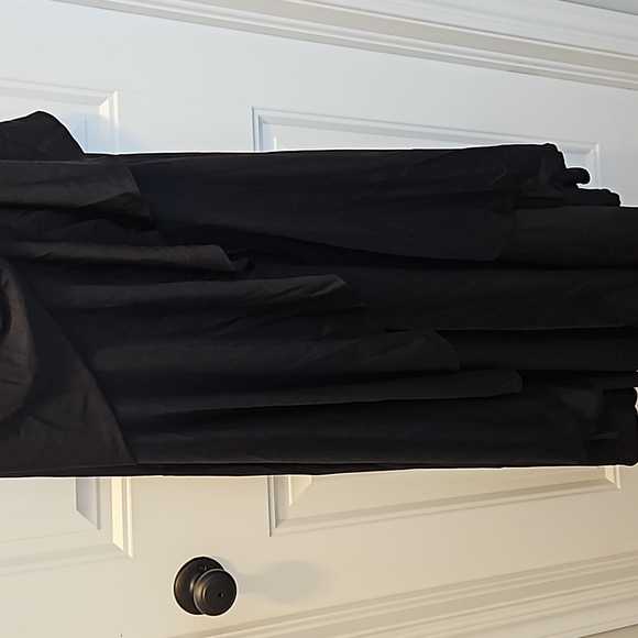 *NWT* Cynthia & Sahar Pleated Wrap Ruffled Asymmetrical Satin Dress - Picture 8 of 16